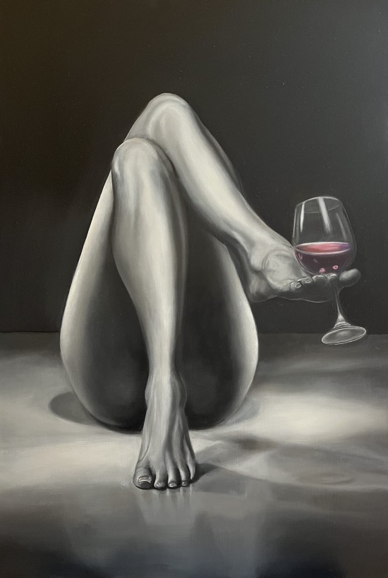 Wine, olieverf (90 x 70 cm)