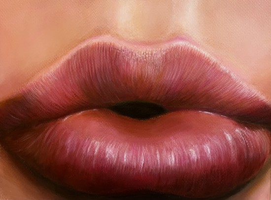 Lips, acryl (40 x 30 cm)